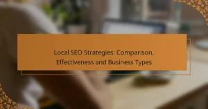 Local SEO Strategies: Comparison, Effectiveness and Business Types